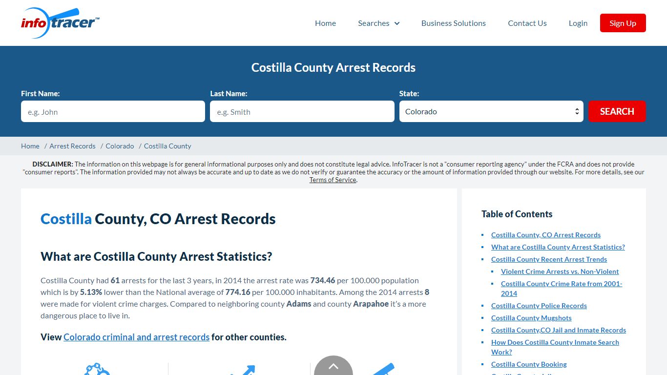 Costilla County, CO Arrests, Mugshots & Jail Records - InfoTracer